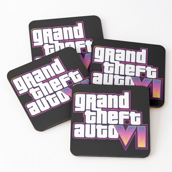 Item preview, GTA 6 Grand Theft Auto 6 Vice City Logo designed and sold by BubblePopRed.
