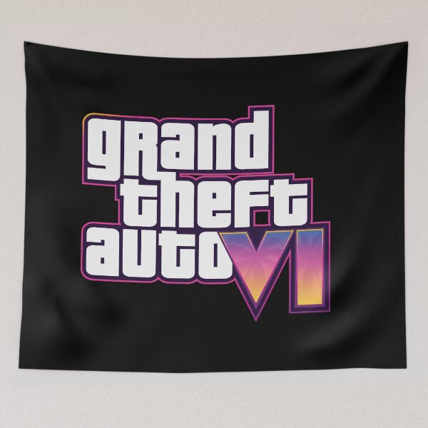 Item preview, GTA 6 Grand Theft Auto 6 Vice City Logo designed and sold by BubblePopRed.