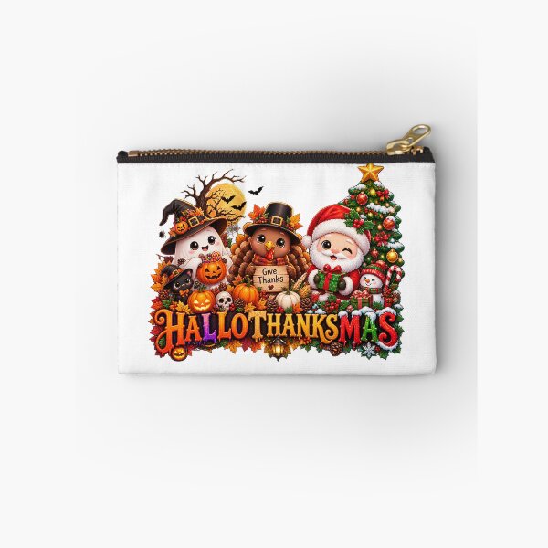 Item preview, Happy HalloThanksMas Fall Christmas Halloween Family designed and sold by QuiteOrbit.