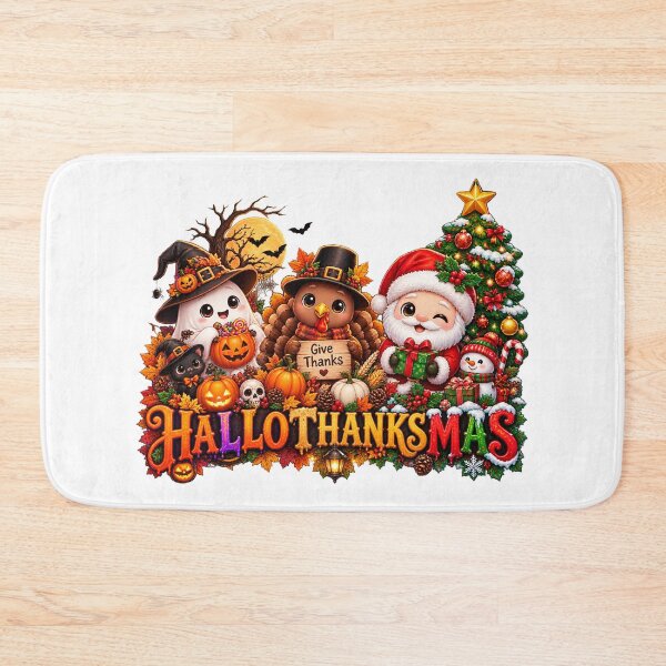 Item preview, Happy HalloThanksMas Fall Christmas Halloween Family designed and sold by QuiteOrbit.