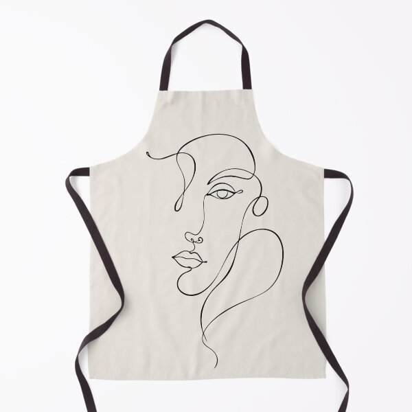 Item preview, Female Face Line Drawing - Woman Head Line Art designed and sold by FemmePod.