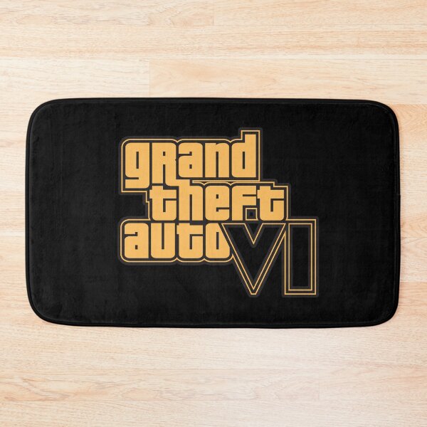 Item preview, GTA 6 Grand Theft Auto 6 Vice City Logo Gold designed and sold by BubblePopRed.