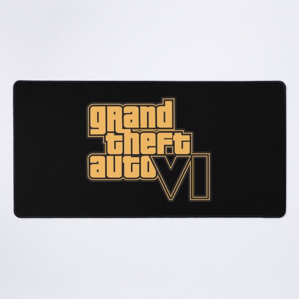 Artikelvorschau, GTA 6 Grand Theft Auto 6 Vice City Logo Gold entworfen und verkauft von BubblePopRed.