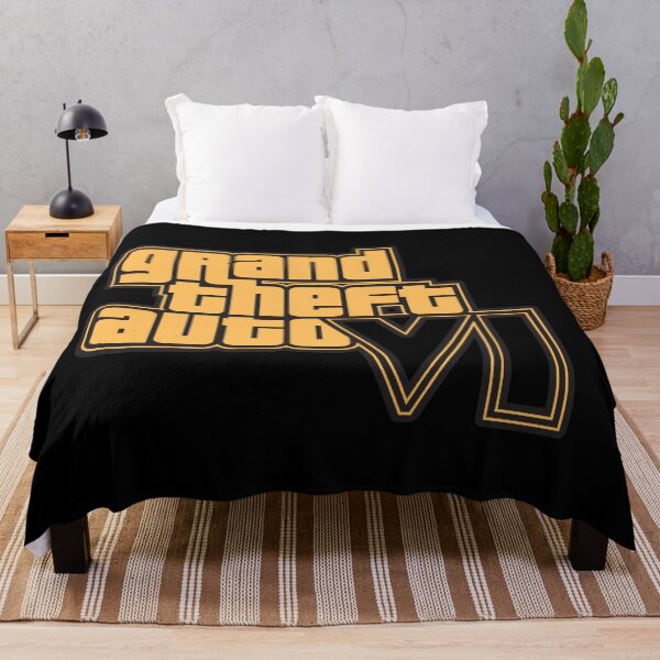 Artikelvorschau, GTA 6 Grand Theft Auto 6 Vice City Logo Gold entworfen und verkauft von BubblePopRed.
