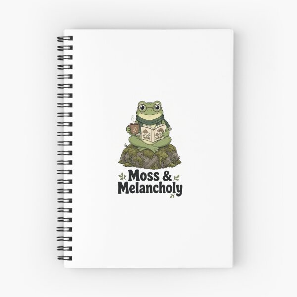 Item preview, Moss & Melancholy Frog - Cottagecore Goblincore Aesthetic designed and sold by FakePeopleSuck.