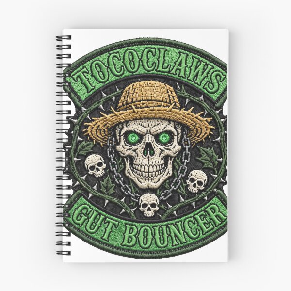 Item preview, Gut Bouncer Straw Hat Skull | Biker Patch Graphic designed and sold by TOCOCLAWS.