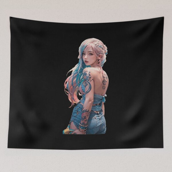 Item preview, Anime Girl Tattoo Vibes designed and sold by eauMaison72.