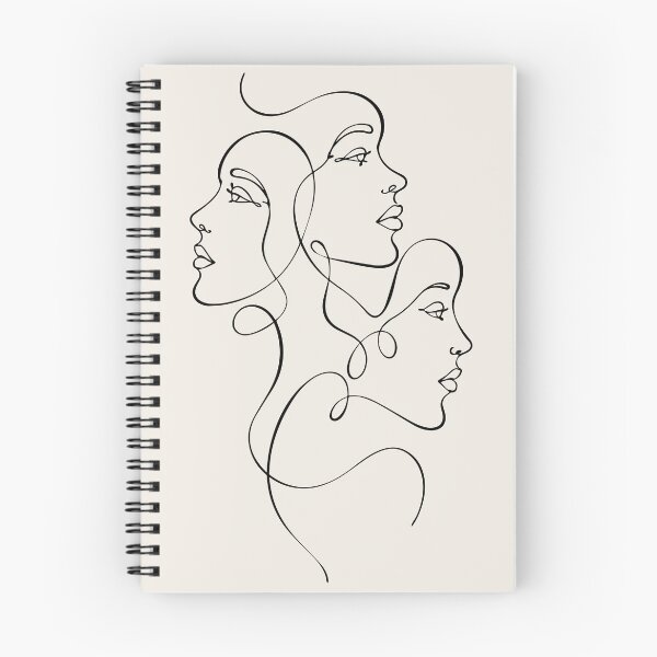 Item preview, Female Face Outline - Minimalist Continuous Line Artwork  designed and sold by FemmePod.