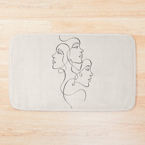 Item preview, Female Face Outline - Minimalist Continuous Line Artwork  designed and sold by FemmePod.