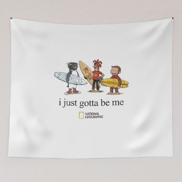 Item preview, Just Gotta Be Me Funny Animal Characters Retro Adventure Graphic designed and sold by VelourEmber.