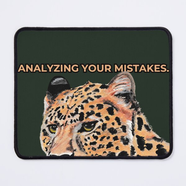 Item preview, Analysing your mistakes - Funny Jaguar Painting designed and sold by viviwildpaint.