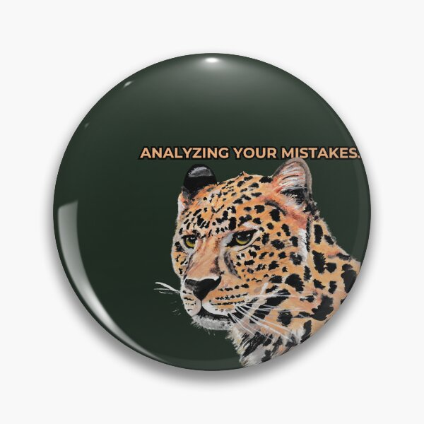 Item preview, Analysing your mistakes - Funny Jaguar Painting designed and sold by viviwildpaint.