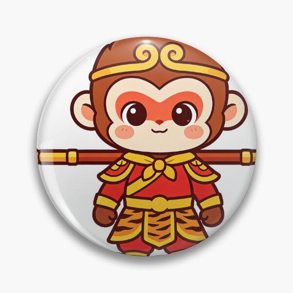 Item preview, Cute Kawaii Chibi Sun Wukong Golden Staff designed and sold by DigArtis.