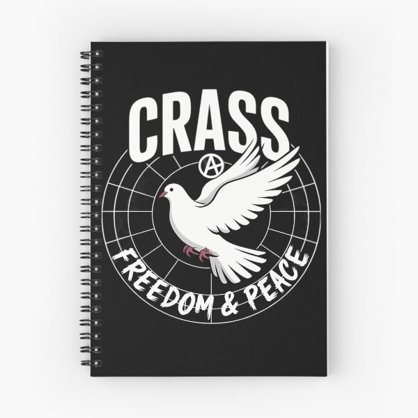 Item preview, Crass Freedom & Peace Anarchy Dove Band Logo designed and sold by ImogenDavisArt.