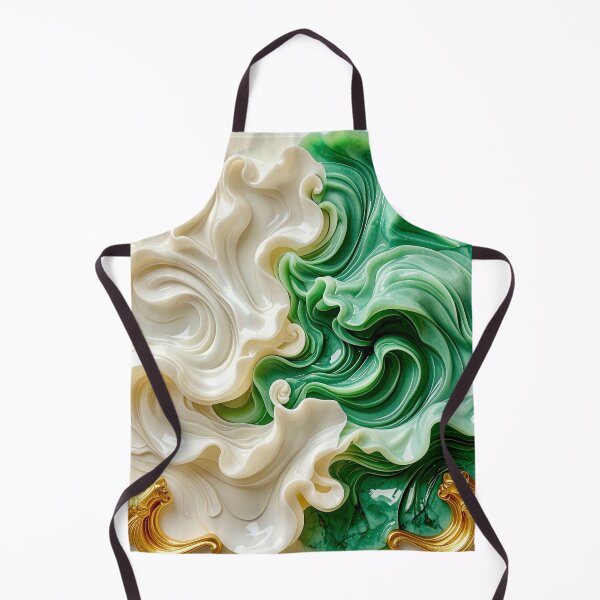 Item preview, Polished Malachite and Gold Geometric Relief designed and sold by Vicky Brago-Mitchell®.