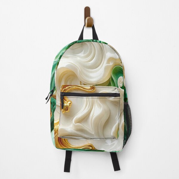 Item preview, Polished Malachite and Gold Geometric Relief designed and sold by Vicky Brago-Mitchell®.