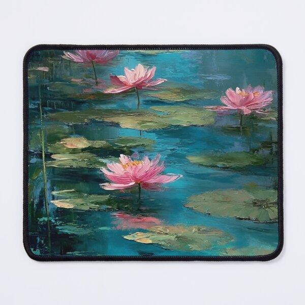 Item preview, Water Lilies by Claude Monet Fan Art Watercolor Painting Vintage Botanical Floral Flowers Nature Digital Illustration designed and sold by Matt_Smith.