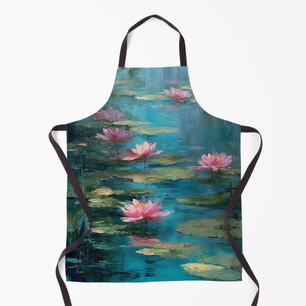 Item preview, Water Lilies by Claude Monet Fan Art Watercolor Painting Vintage Botanical Floral Flowers Nature Digital Illustration designed and sold by Matt_Smith.