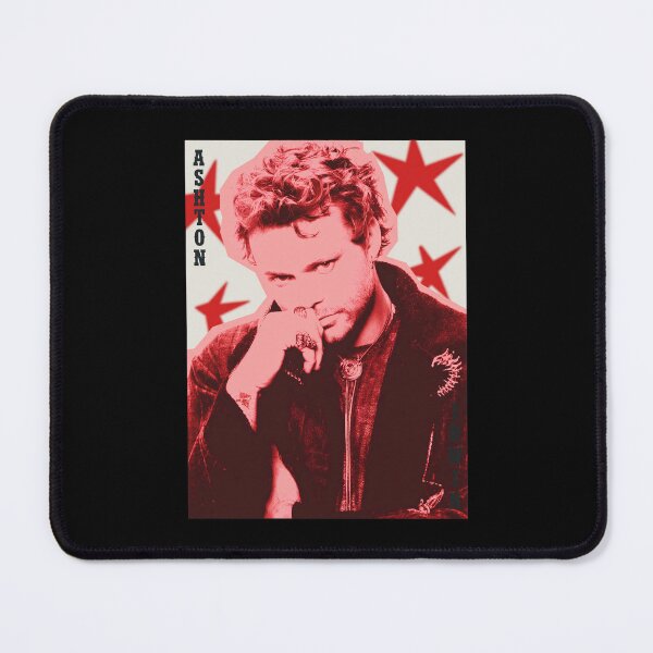Item preview, Ashton Irwin Red Star Collage Portrait designed and sold by DAVOUGLAS.