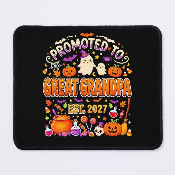 Item preview, Promoted To Great Grandpa Halloween Ghosts Pumpkins Bats Candy Corn EST designed and sold by PeggyGilligan.