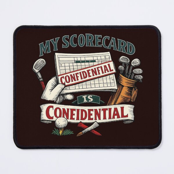 Item preview, My Scorecard Is Confidential Funny Golf designed and sold by Thanineemedia.