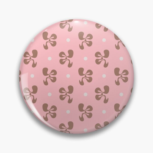 Item preview, Cheerful Whimsy Pink and Mocha Abstract Shapes and Dots Pattern designed and sold by kierkegaard.