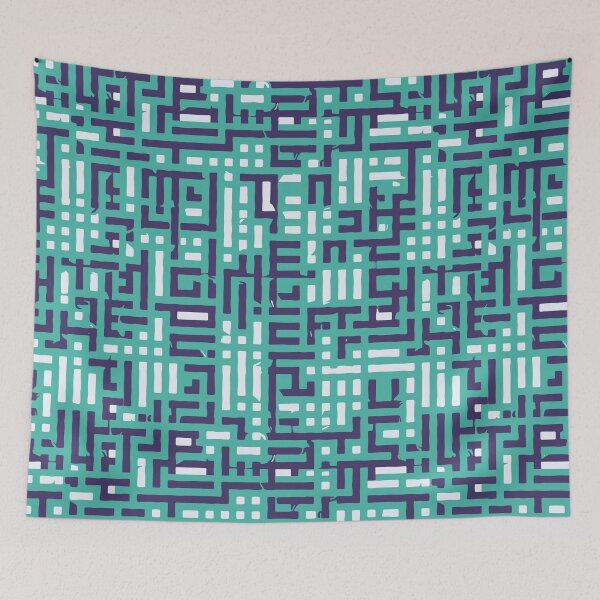 Item preview, Mint Green Camouflage Mosaic Lines Seamless Digital Patterns designed and sold by ShopieHome.