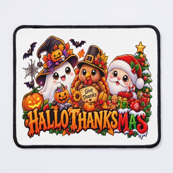 Item preview, cute Hallothanksmas designed and sold by QuiteOrbit.