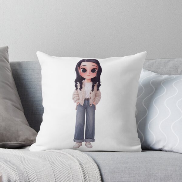 Item preview, Cozy Cardigan Vibes – Dark Hair Chibi Fashion Girl designed and sold by kitastylish.