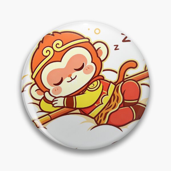 Item preview, Cute Kawaii Chibi Sun Wukong Sleeping Nimbus designed and sold by DigArtis.