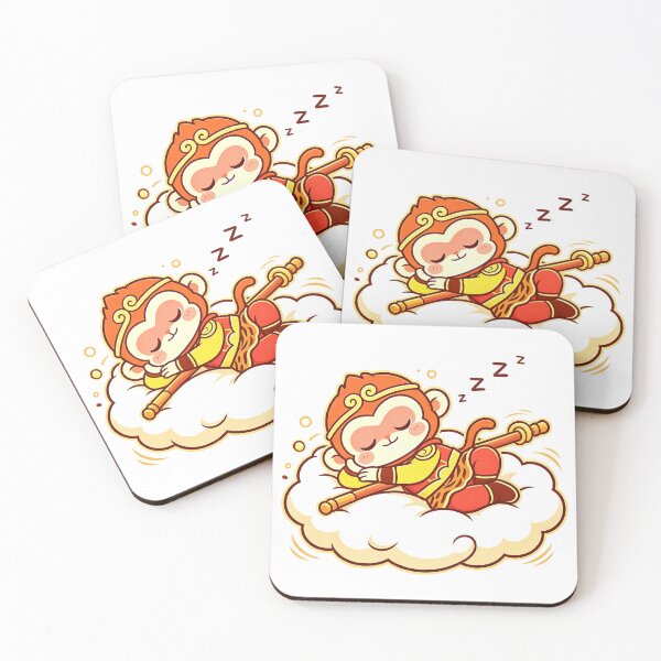 Item preview, Cute Kawaii Chibi Sun Wukong Sleeping Nimbus designed and sold by DigArtis.