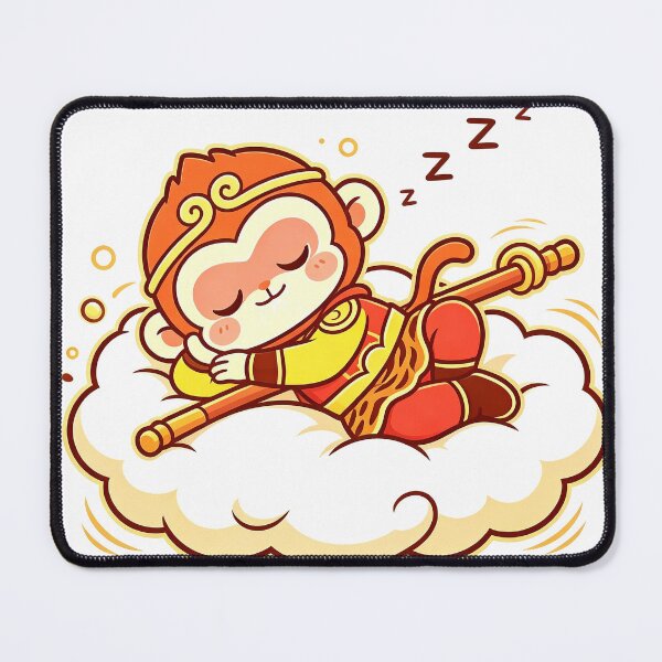 Item preview, Cute Kawaii Chibi Sun Wukong Sleeping Nimbus designed and sold by DigArtis.