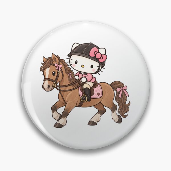 Item preview, horse riding kitty  designed and sold by Jadedoodle.