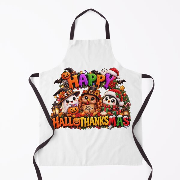 Item preview, Halloween Thanksgiving Christmas Happy HalloThanksMas designed and sold by QuiteOrbit.