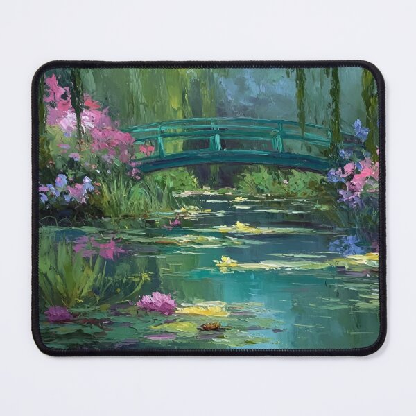 Item preview, Water Lilies by Claude Monet Fan Art Watercolor Painting Vintage Botanical Floral Flowers Nature Digital Illustration designed and sold by Matt_Smith.