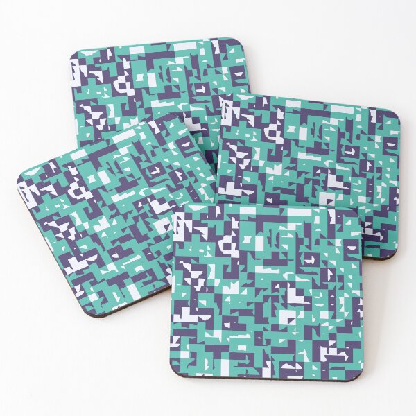 Item preview, Mint Green Camouflage Pixelate Mosaic Seamless Digital Patterns designed and sold by ShopieHome.