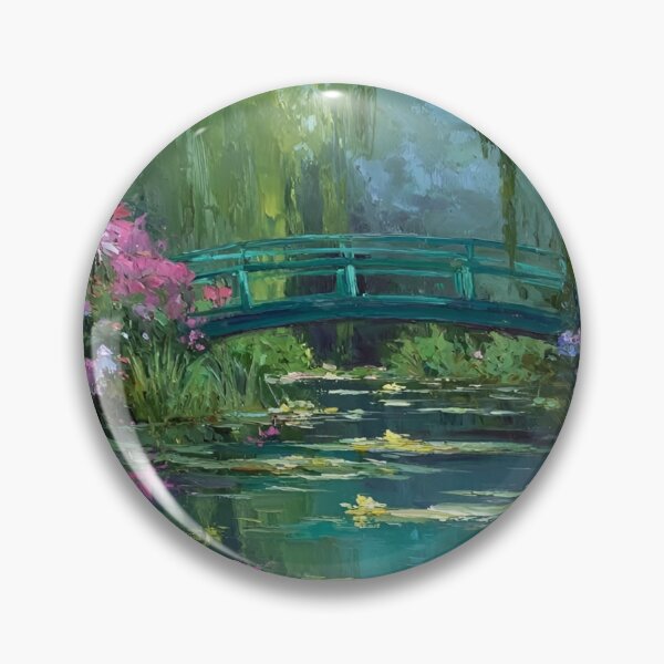 Item preview, Water Lilies by Claude Monet Fan Art Watercolor Painting Vintage Botanical Floral Flowers Nature Digital Illustration designed and sold by Matt_Smith.