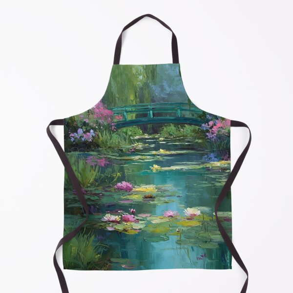 Item preview, Water Lilies by Claude Monet Fan Art Watercolor Painting Vintage Botanical Floral Flowers Nature Digital Illustration designed and sold by Matt_Smith.