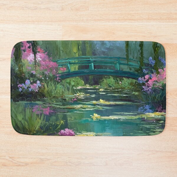 Item preview, Water Lilies by Claude Monet Fan Art Watercolor Painting Vintage Botanical Floral Flowers Nature Digital Illustration designed and sold by Matt_Smith.