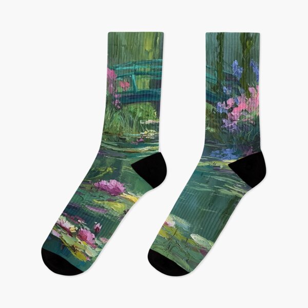 Item preview, Water Lilies by Claude Monet Fan Art Watercolor Painting Vintage Botanical Floral Flowers Nature Digital Illustration designed and sold by Matt_Smith.