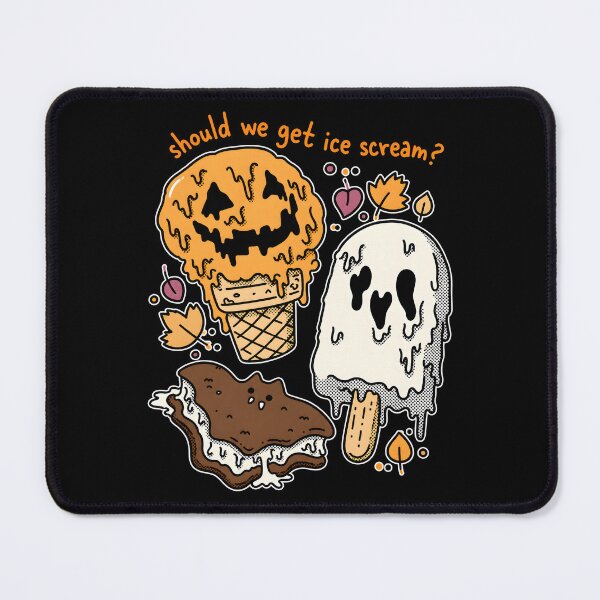 Item preview, Should We Get Ice Cream Ghosts Eating Ice Cream Halloween designed and sold by PeggyGilligan.