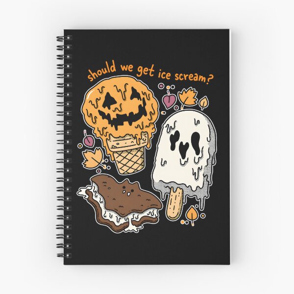 Item preview,  Should We Get Ice Cream Ghosts Eating Ice Cream Halloween designed and sold by PeggyGilligan.