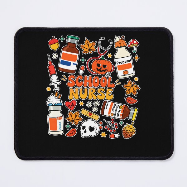 Item preview, School Nurse Halloween Medical Bottles Pumpkins designed and sold by PeggyGilligan.