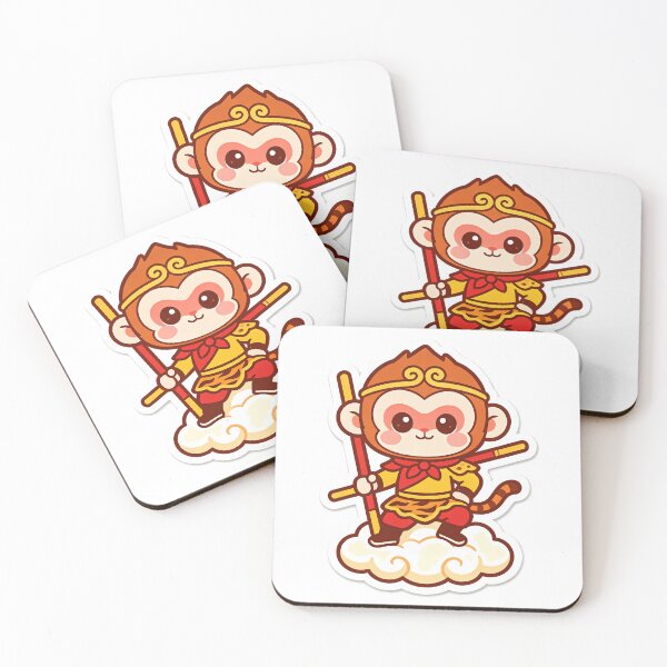 Item preview, Cute Kawaii Chibi Sun Wukong Sticker Art designed and sold by DigArtis.