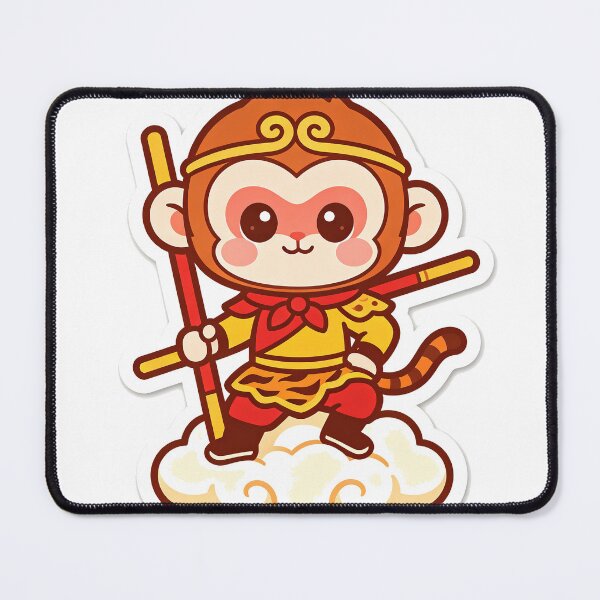 Item preview, Cute Kawaii Chibi Sun Wukong Sticker Art designed and sold by DigArtis.