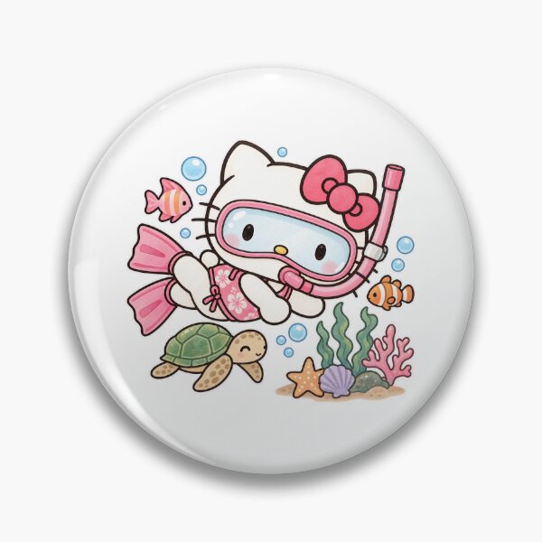 Item preview, Snorkeling kitty  designed and sold by Jadedoodle.