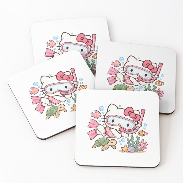 Item preview, Snorkeling kitty  designed and sold by Jadedoodle.