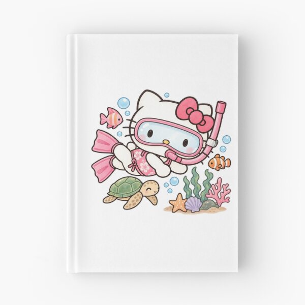 Item preview, Snorkeling kitty  designed and sold by Jadedoodle.