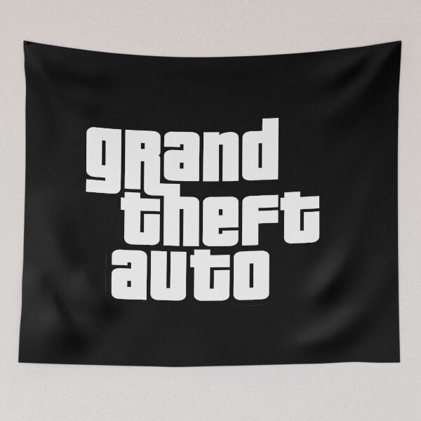 Item preview, GTA Grand Theft Auto Logo designed and sold by BubblePopRed.