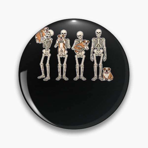Item preview,  Skeletons Holding Bulldogs Funny Dog Lover Gothic Halloween designed and sold by PeggyGilligan.